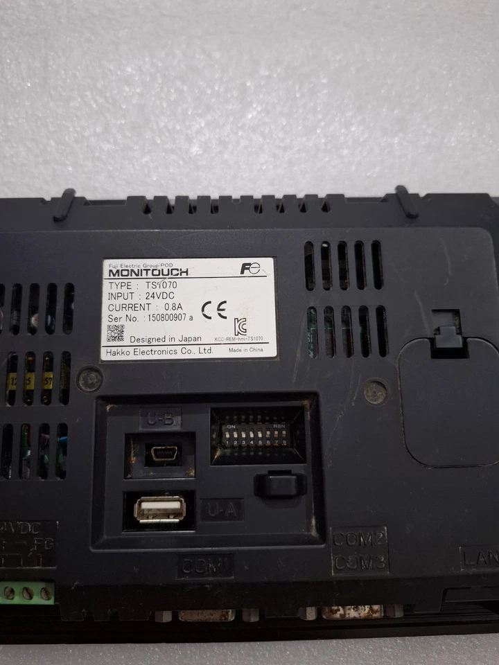 FUJI ELECTRIC MONITOUCH TS1070 24VDC TESTED AS PHOTOS